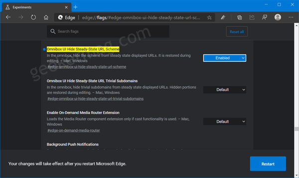 How to Show or Hide WWW and HTTPS in Microsoft Edge Omnibox - 99