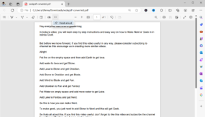 How to Enable Read Aloud for PDF Files in Microsoft Edge