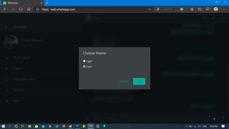 How to Enable Dark Theme in WhatsApp for Web