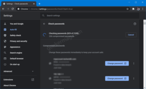 Chrome Password Check will now look for Weak Passwords Check weak passwords in Chrome browser