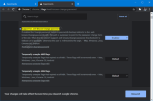 Chrome Canary get support for .well-known/change-password