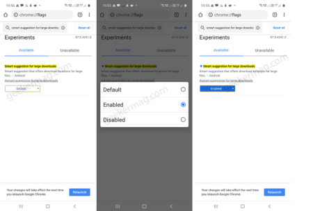 Chrome Canary for Android gets Smart suggestion for large downloads