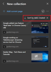 Collections feature in Microsoft Edge and How to Use them!