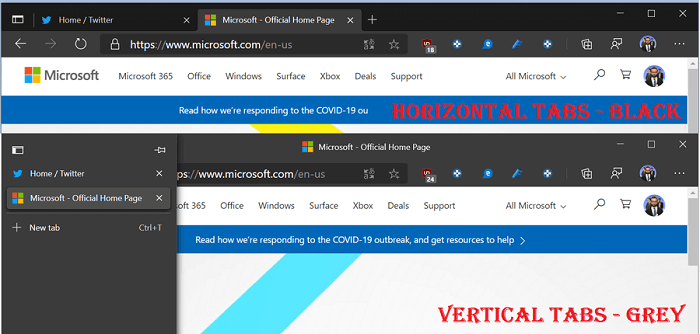 Vertical Tabs Feature Is Now Working In Microsoft Edge My Xxx Hot Girl 7786