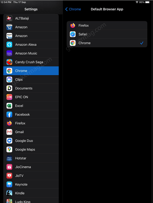 Set Chrome  Firefox  or Edge as Default browser in iPhone - 45