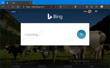 Bing Search let you Search Information & Sites using your Voice