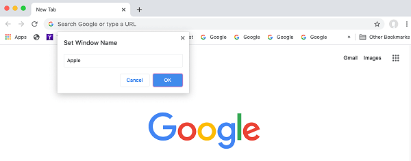 Chrome allows users to Name Individual Windows - 21