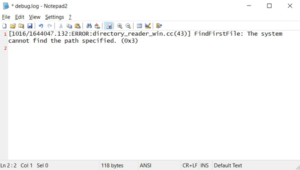 Fix - "debug.log" file is created automatically in Windows 10