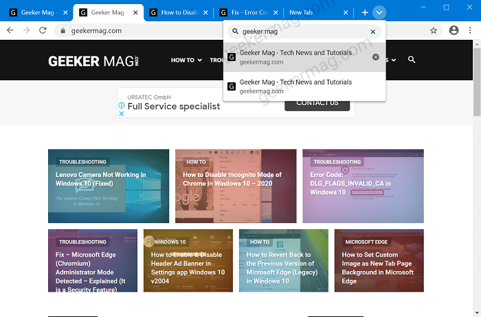 How to Enable and Use Tab Search Feature in Google Chrome - 19