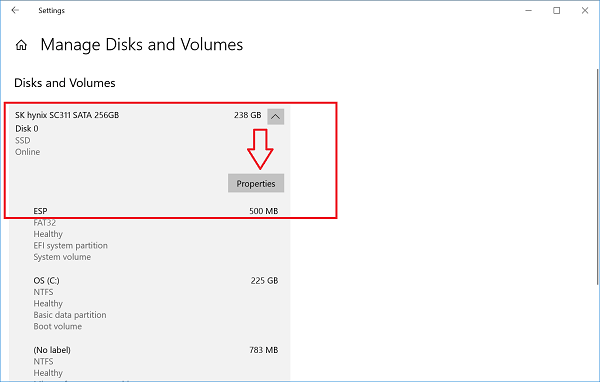 Check Drive Temperature in Windows 10 using Settings app - 63