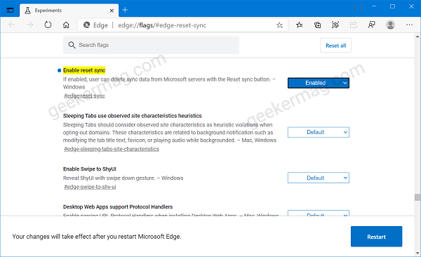 How to Reset Sync in Microsoft Edge and Delete Sync Data - 52