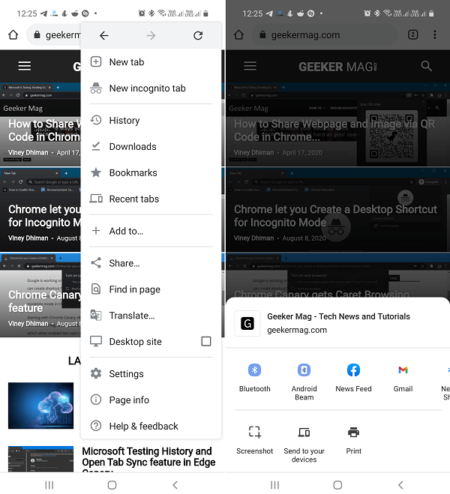 Chrome for Android to let you take Full Page screenshot