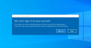 Fix – ‘We can’t sign in to your Account’ Error in Windows 10 Build 20226 Fix - 'We can’t sign in to your Account’ Error in Windows 10 build 20226