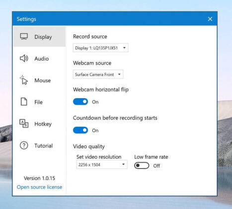screen recording app for windows 10 free download