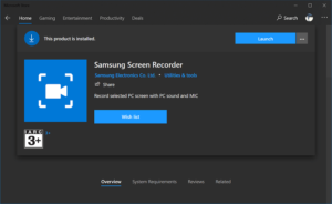 Download Samsung Screen Recorder App for Windows 10