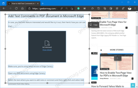 Microsoft Edge gets Smart Copy feature