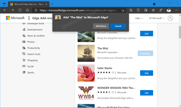 How to Add and Remove Theme in Microsoft Edge - 66