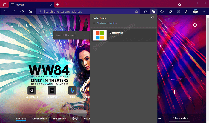 Collections feature in Microsoft Edge and How to Use them  - 81