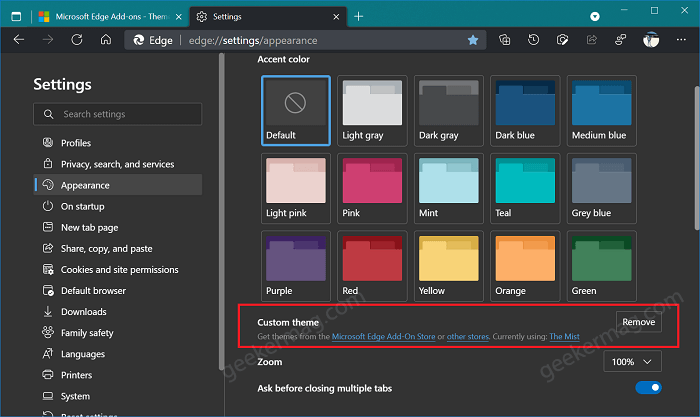 How to Add and Remove Theme in Microsoft Edge - 26