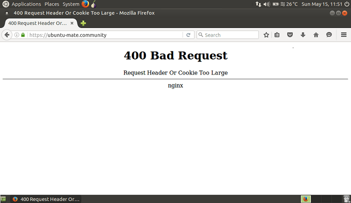 400 Bad Request, Request Header or Cookie Too Large Nginx