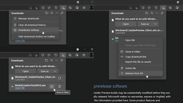 How to Enable and Use Microsoft Edge new Downloads flyout - 85