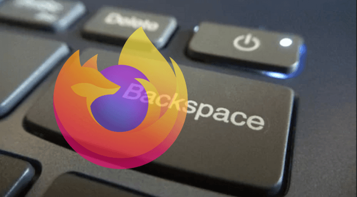 firefox backspace key