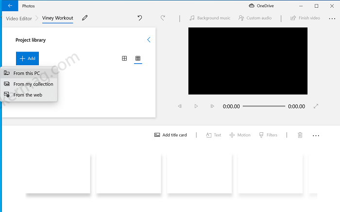 import videos to video editor in windows 10 photos app