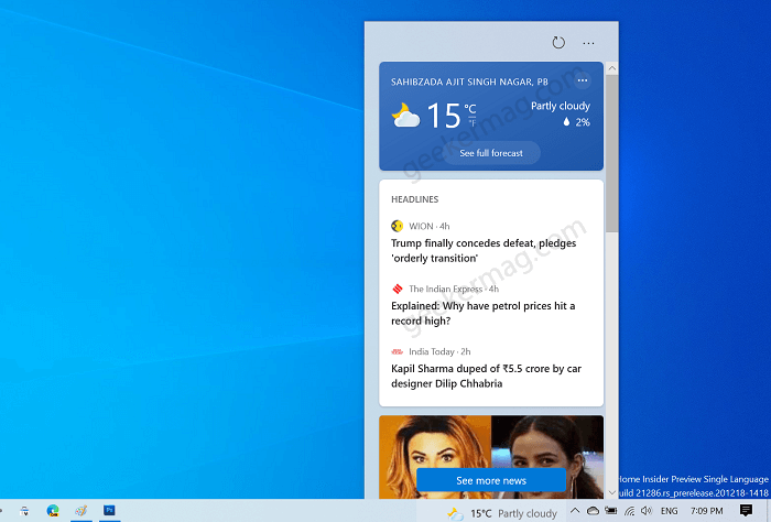 How to Show Hide News and Interest icon on Windows 10 Taskbar - 49