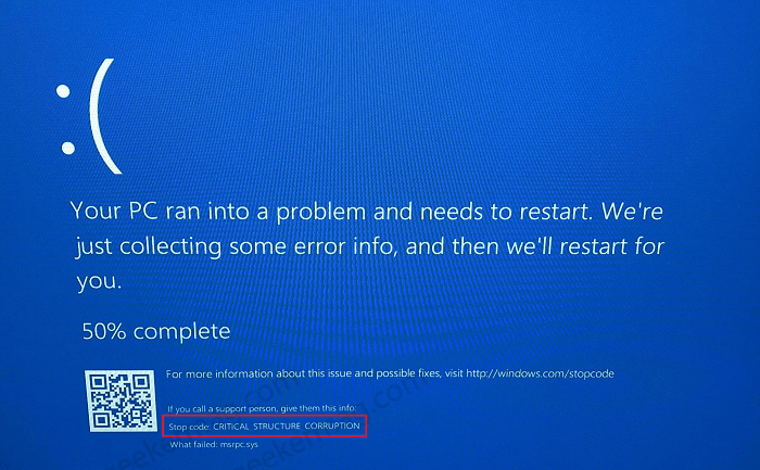 Fix   Critical Structure Corruption Error in Windows 10 - 29