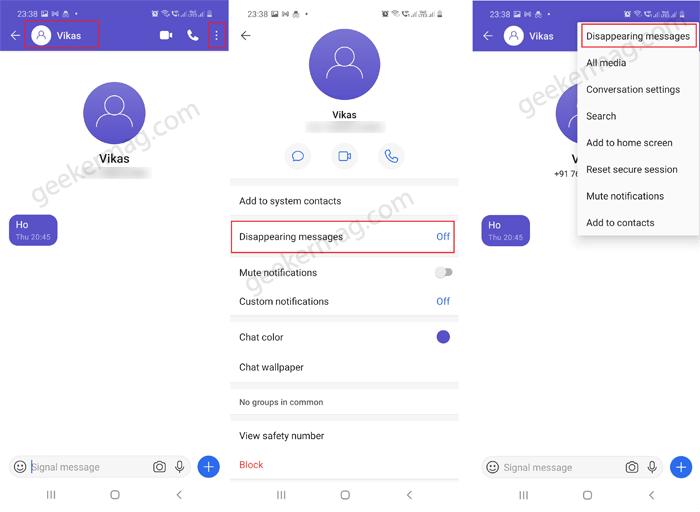 How to Send Disappearing Message on Signal  Android   iOS  - 79