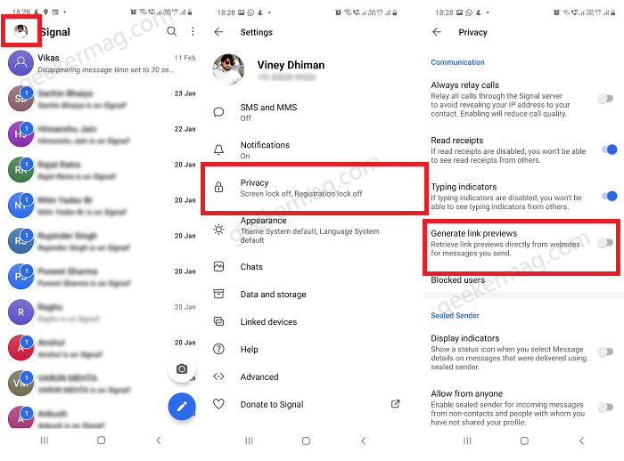 How to Enable or Disable Link Previews in Signal - 67