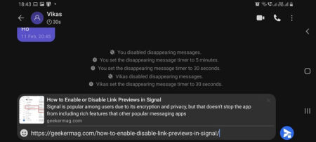 How to Enable or Disable Link Previews in Signal