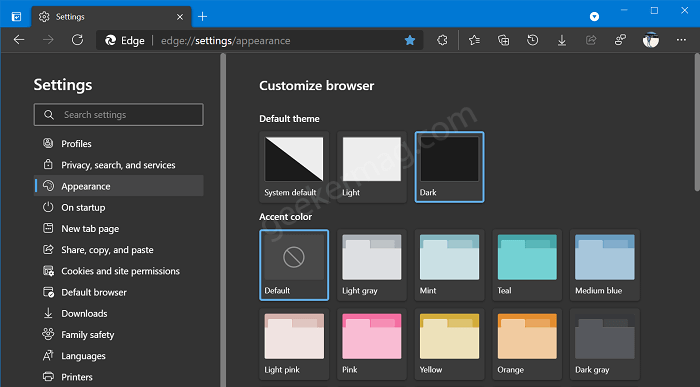 How Do I Turn On and Enable Dark Mode Theme in Edge - 25