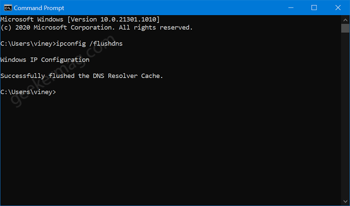 dns windows prompt flush command methods three ipconfig flushdns elevated launch hit enter following pc type