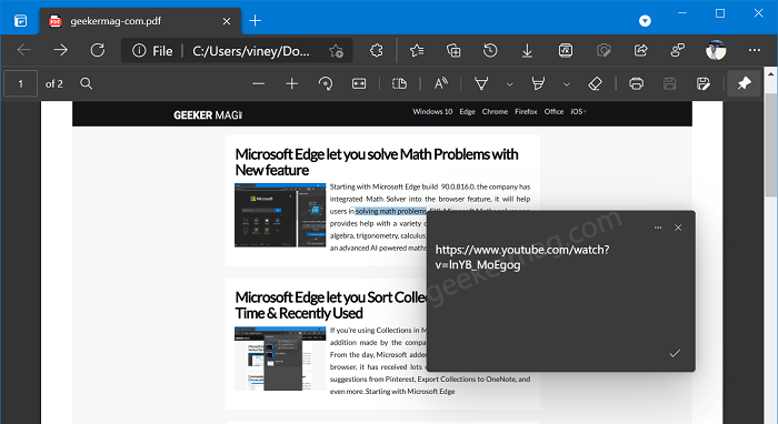 add pdf comment in microsoft edge