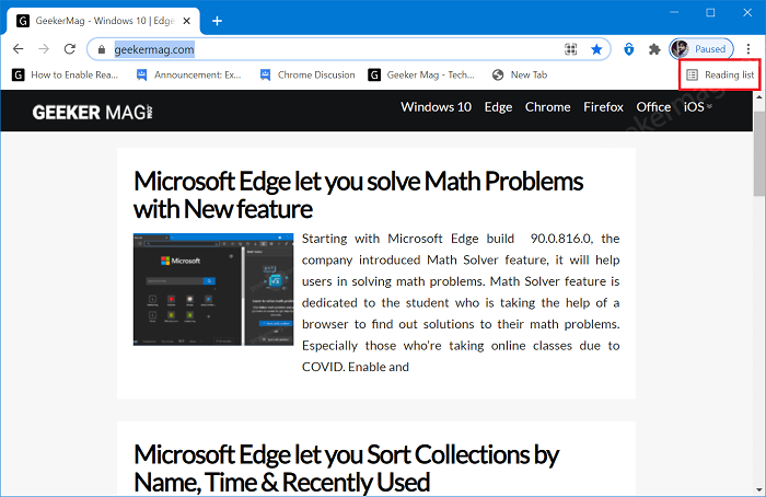 How to Enable Read Later in Chrome and Save Tab to Reading List - 23