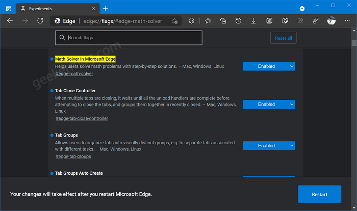 Enable and Disable Math Solver feature in Microsoft 