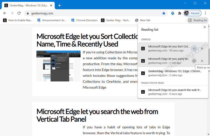 How to Enable Read Later in Chrome and Save Tab to Reading List - 39