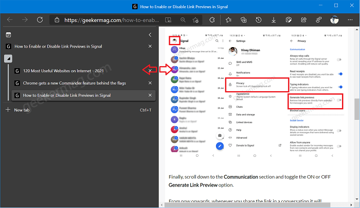 How to Use Vertical Tabs feature in Microsoft Edge - 19