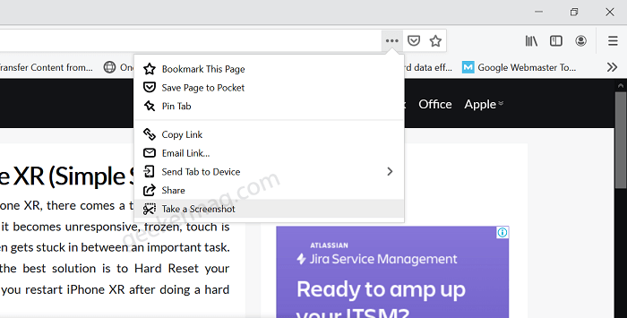 How to Take Screenshot in Firefox