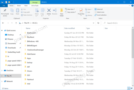How to Enable or Disable Compact mode in File Explorer in Windows 10