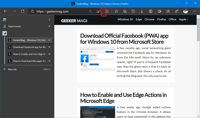 How To Hide Vertical Tab Title Bar In Microsoft Edge Images