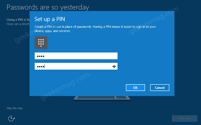 Fix   Windows 10 Installation Stuck on  Set up a Pin  Screen - 35