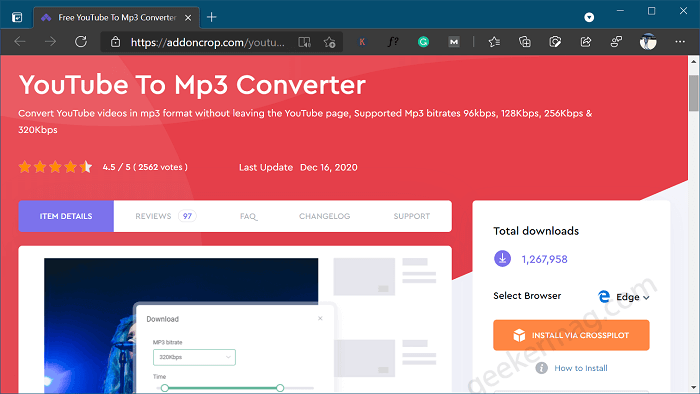 youtube 2 mp3 converter chrome extension