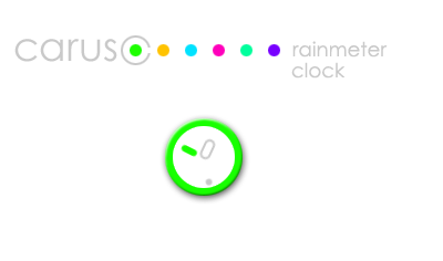 Caruso Clock Rainmeter Skin