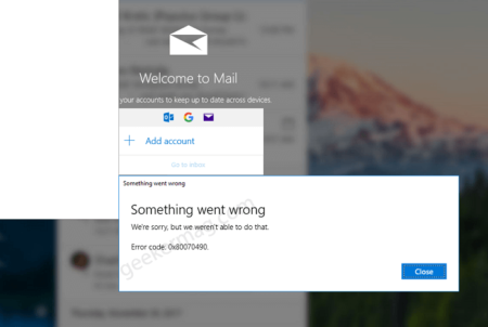 Fix - Unable to Add Gmail/Outlook Account to Windows 10
