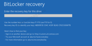 Fix - Bitlocker need Recovery key that's never installed in Dell Laptop