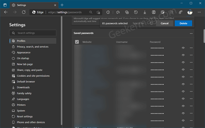 How to Find  Manage and View Saved Passwords in Microsoft Edge - 83