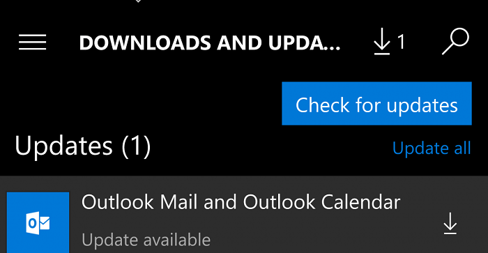 mail and calendar update