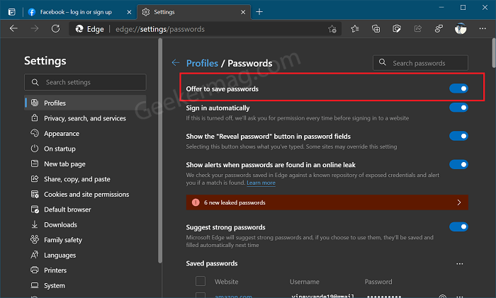 How to Find  Manage and View Saved Passwords in Microsoft Edge - 60